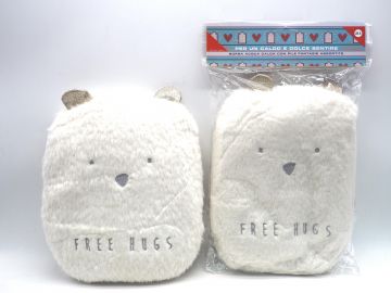 BORSA ACQUA CALDA 300ML ORSO CON SCRITTO FREE HUGS