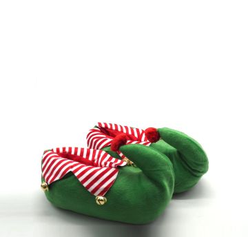 SET 2 PANTOFOLE A STIVALETTO ELFO CON SONAGLI