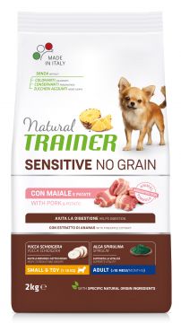 NATURAL TRAINER DOG ADULTO NO GRAIN MAIALE 2KG