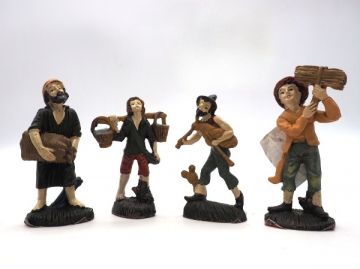 STATUINA UOMO CON ATTREZZI VARI 10CM ASSORTITO