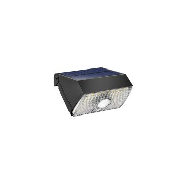 LED SOLARE DA PARETE 1000LM CON PIR+CREPUSCOLARE