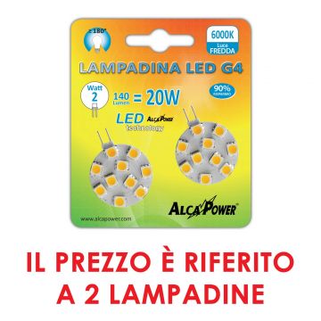 LED BISPINA 2PZ G4 9-30V 2W 140LM 6000K