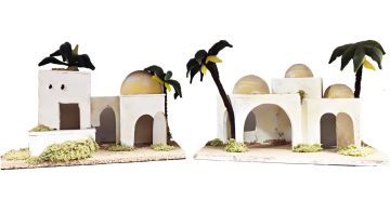 OASI DI CARTA CON BASE IN SUGHERO 20X15X35CM ASSORTITO