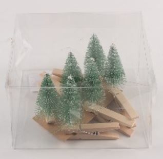 SEGNAPOSTO SET 6 ALBERELLI CON MOLLETTE