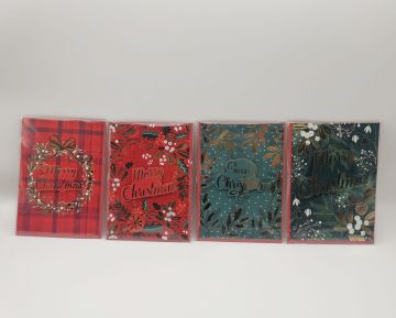 BIGLIETTO NATALIZIO CON BUSTA 20X14.5CM 4 ASSORTITI CON MUSICA