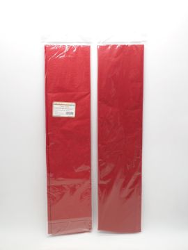 SET 10 FOGLI CARTA VELINA PIEGATA 50X66CM 17GR ROSSO