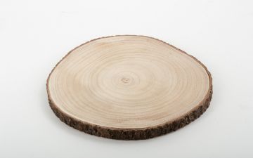 VASSOIO IN LEGNO ROTONDO D. 28CM H. 2.5CM