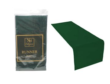 RUNNER IN VELLUTO VERDE 140X40CM