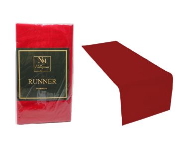 RUNNER IN VELLUTO ROSSO 140X40CM