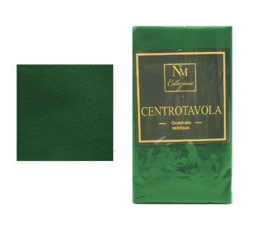 TOVAGLIA CENTROTAVOLA IN VELLUTO VERDE 90X90CM