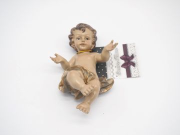 GESU' BAMBINO COLORE TENUE IN POLIRESINA 9.5X6X15CM