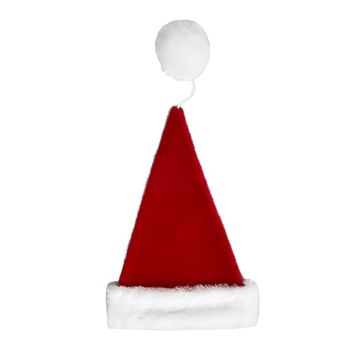 CAPPELLO DI BABBO NATALE IN POLIESTERE 30X40CM