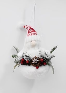 BABBO NATALE IMPAGLIATO CON SCIARPA 27X20 H. 32CM