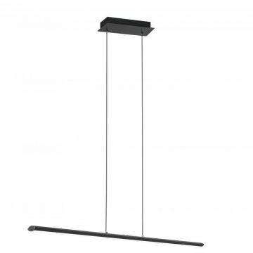 LAMPADARIO A LED PELLARO NERO 110CM - 30W 3200lm 2200K-5000K TOUCH DIMMI