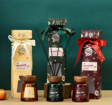 CONFEZIONE REGALO DIFFUSORE 200ML CON BACCHETTINI FRAGRANZE ASSORTITE