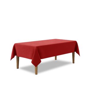 TOVAGLIA RETTANGOLARE IN VELLUTO ROSSO 140X180CM