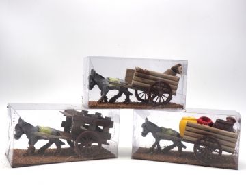 CARRETTO LEGNO C/ASINO 9X8X17,5CM