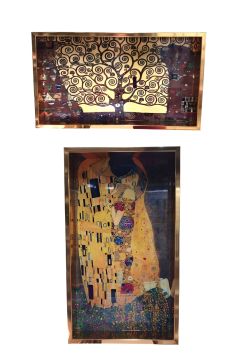 VASSOIO IN MDF LINEA BACIO 34.8X20CM H 4CM ASSORTITO