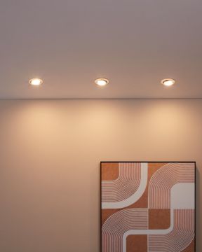SET 3 LAMPADE AD INCASSO A LED PENETO CROMO DIAM. 8.5CM - 3X46W 3000K 3X400lm
