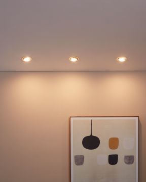 SET 3 LAMPADE AD INCASSO A LED PENETO NICHEL SATINATO DIAM. 8.5CM - 3X46W 3000K 3X400lm