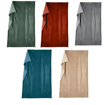 COPERTA NANA SOLID 200X220CM IN TESSUTO JACQUARD FLANELL ASS.