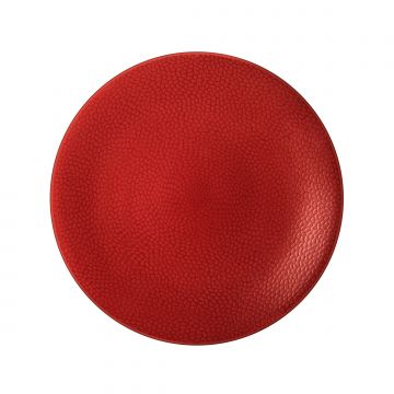 PIATTO PIANO LINEA STONE ROSSO DIAM. 27CM