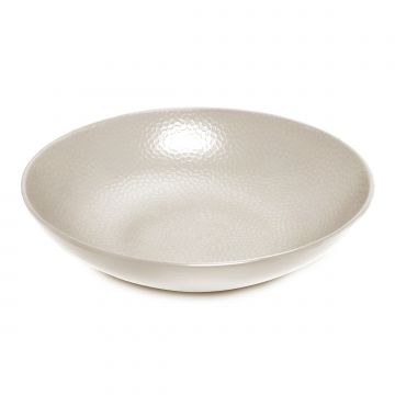 PIATTO FONDO LINEA STONE IN GRES AVORIO DIAM. 25CM