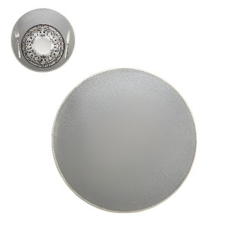 TOVAGLIETTA TONDA IN POLIESTERE DIAM. 38CM GRIGIA