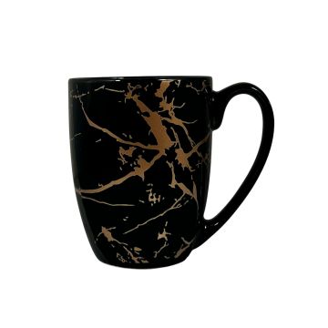 TAZZA MARBLE BLACK H 11CM
