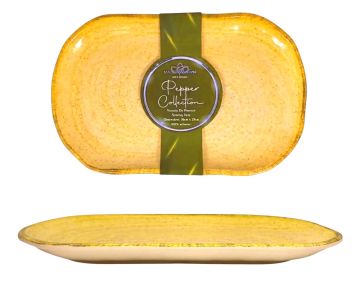 VASSOIO IN MELAMINA YELLOW PEPPER 36X23 H 3CM
