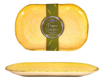 VASSOIO IN MELAMINA YELLOW PEPPER 45X30 H 4CM