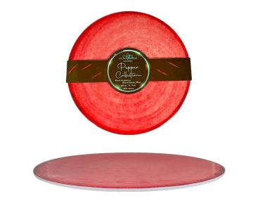 VASSOIO ROTONDO IN MELAMINA RED PEPPER DIAM. 35 H 2CM