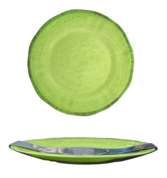 PIATTO PIANO IN MELAMINA GREEN PEPPER DIAM. 28CM