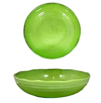 PIATTO FONDO IN MELAMINA GREEN PEPPER DIAM. 20CM