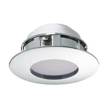 LAMPADA DA INCASSO LED PINEDA CROMO D. 7,8CM - 1X4.9W 460lm 3000K IP20 IP44