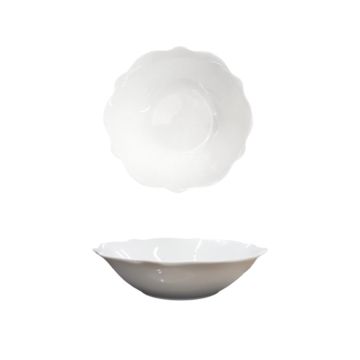 COPPETTA IN PORCELLANA LINEA FESTONAT BLANC DIAM 15CM BIANCO