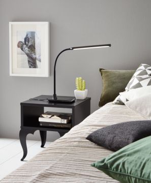 LAMPADA DA TAVOLO A LED LAROA NERO 47.5X32.5CM - 1X4.2W 4000K 600lm