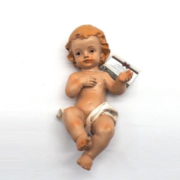 GESU' BAMBINO MEDIO COLORATO IN POLIRESINA 7.3X6.5X15CM