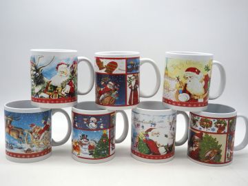 TAZZA MUG NATALE H9.5XD8/12CM ASSORTITA