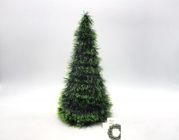 ALBERO FILI VERDE BICOLORE H25XD15CM