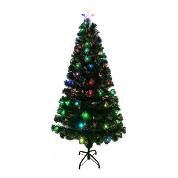 ALBERO FIBRE OTTICHE H.120CM CON 60 LED MULTICOLORE