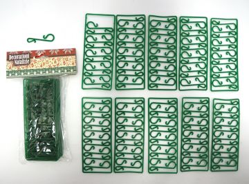 SET 100 GANCI PLASTICA VERDE