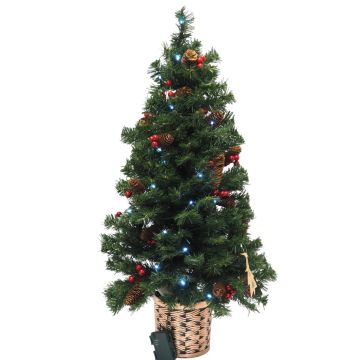 ALBERO FUORI PORTA A LED CON 20 LUCI FREDDE E 127 PUNTE H. 90CM