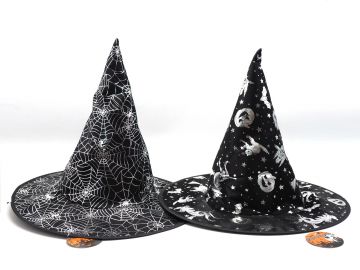 CAPPELLO HALLOWEEN STREGA 36X38CM ASSORTITO