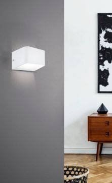 APPLIQUE A LED SANIA 4 BIANCO 13X9 H. 8CM - 6W 3000K 670lm