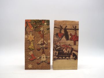 SACCHETTO DI CARTA CON DECORO NATALIZIO