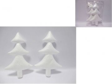 SET 2 ALBERI POLIST.BCO 25X17CM