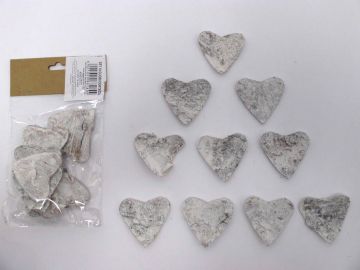 10 CUORI CORTECCIA 4.5CM