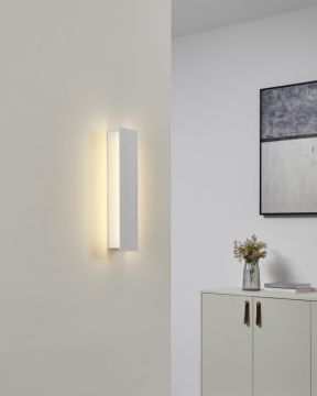 APPLIQUE A LED ZUBIALDE BIANCO 36X8CM - 12W 3000K 1550lm