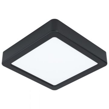 PLAFONIERA LED FUEVA 5 NERA 16X16CM - 1350lm 3000K 11W